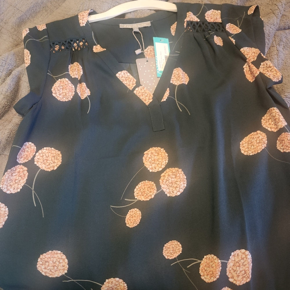 Rich Green and Pink/peach Cocktail Short Sleeve Shirt